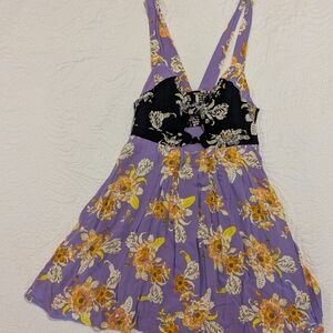 Free People Purple Floral Dress